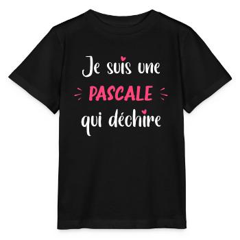 Je suis une pascale qui déchire - T-shirt bio MINI CREATOR Stanley/Stella Enfant - noir - Devant - Mikhail (115cm)