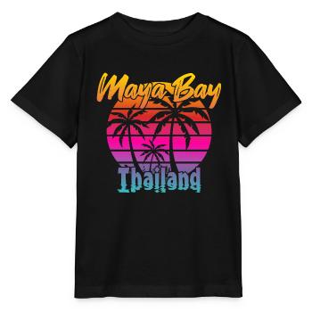 Vintage Maya Bay Thailand - Stanley/Stella MINI CREATOR Kids’ T-Shirt - black - Front - Mikhail (115cm)