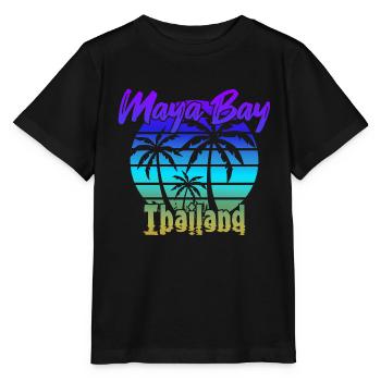 Vintage Maya Bay Thailand - Stanley/Stella MINI CREATOR Kids’ T-Shirt - black - Front - Mikhail (115cm)