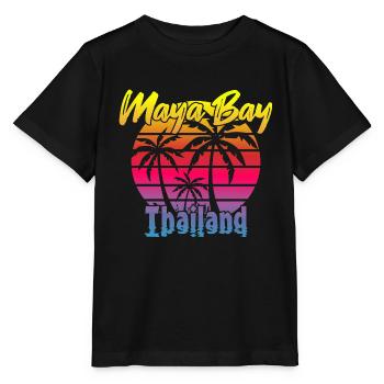 Vintage Maya Bay Thailand - Stanley/Stella MINI CREATOR Kids’ T-Shirt - black - Front - Mikhail (115cm)