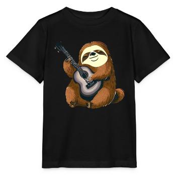Musikalisches Faultier - Stanley/Stella Kinder T-Shirt MINI CREATOR  - Schwarz - Vorne - Mikhail (115cm)