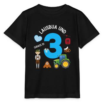 Lausbua und 3 - Stanley/Stella Kinder T-Shirt MINI CREATOR  - Schwarz - Vorne - Mikhail (115cm)