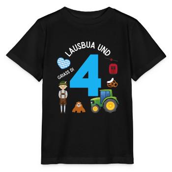 Lausbua und 4 - Stanley/Stella Kinder T-Shirt MINI CREATOR  - Schwarz - Vorne - Mikhail (115cm)