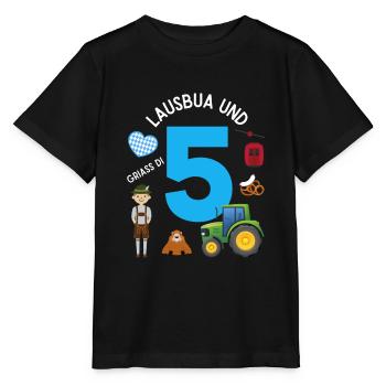Lausbua und 5 - Stanley/Stella Kinder T-Shirt MINI CREATOR  - Schwarz - Vorne - Mikhail (115cm)