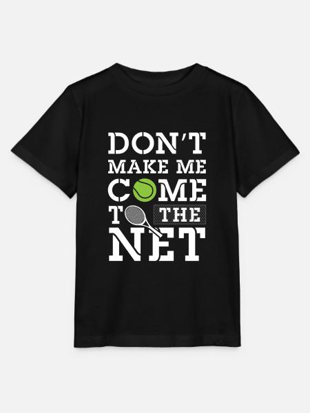 Don't make me come to the net - Tennis - Stanley/Stella Kinder-T-shirt MINI CREATOR - zwart
