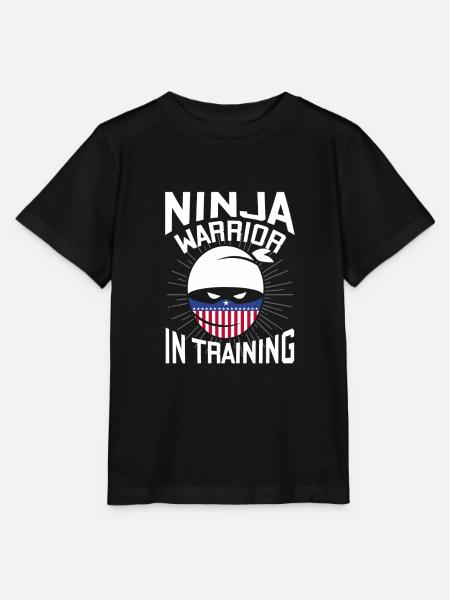 Ninja Warrior in Training - tough fighter - Stanley/Stella Kinder T-Shirt MINI CREATOR  - Schwarz