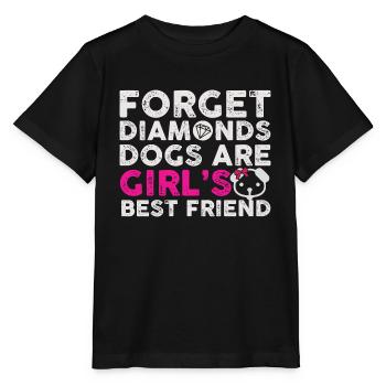 Dog Dogs Pet Pooch Mistress Gift - Stanley/Stella MINI CREATOR Kids’ T-Shirt - black - Front - Mikhail (115cm)