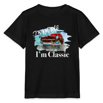 Je ne suis pas vieux je suis classique - T-shirt bio MINI CREATOR Stanley/Stella Enfant - noir - Devant - Mikhail (115cm)