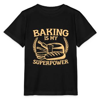 Backen Bäckerei Konditorei Konditor Bäcker Konditorei - Stanley/Stella Kinder T-Shirt MINI CREATOR  - Schwarz - Vorne - Mikhail (115cm)
