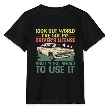Permis de conduire passé Nouveau permis de conduire S - T-shirt bio MINI CREATOR Stanley/Stella Enfant - noir - Devant - Mikhail (115cm)
