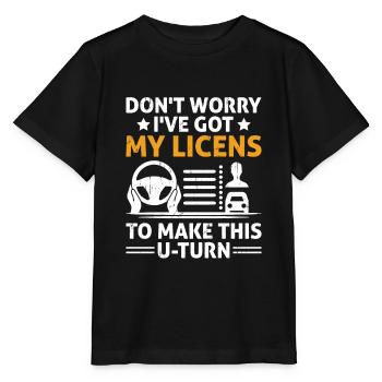 Permis de conduire passé Nouveau permis de conduire S - T-shirt bio MINI CREATOR Stanley/Stella Enfant - noir - Devant - Mikhail (115cm)