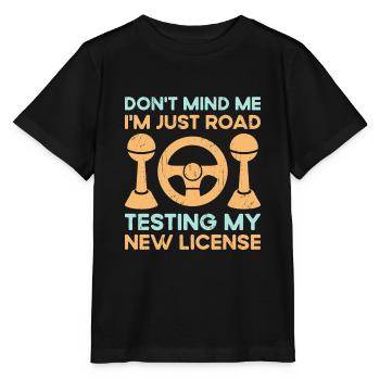 Permis de conduire passé Nouveau permis de conduire S - T-shirt bio MINI CREATOR Stanley/Stella Enfant - noir - Devant - Mikhail (115cm)