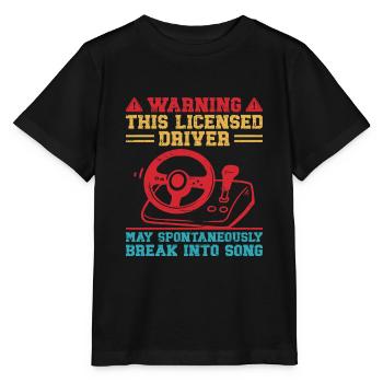 Driving License Passed New Driver Permit Driving S - Stanley/Stella MINI CREATOR Kids’ T-Shirt - black - Front - Mikhail (115cm)