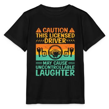 Driving License Passed New Driver Permit Driving S - Stanley/Stella MINI CREATOR Kids’ T-Shirt - black - Front - Mikhail (115cm)