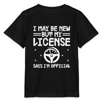 Permis de conduire passé Nouveau permis de conduire S - T-shirt bio MINI CREATOR Stanley/Stella Enfant - noir - Devant - Mikhail (115cm)