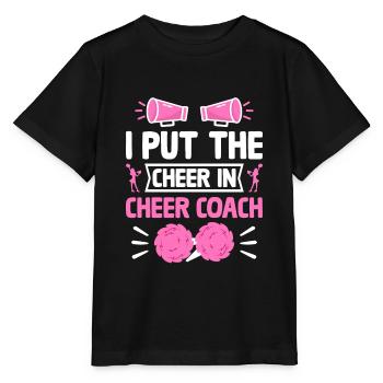 Cheerleading Coach Cheer Coach Cheerleader Cheer T - Stanley/Stella Kinder T-Shirt MINI CREATOR  - Schwarz - Vorne - Mikhail (115cm)