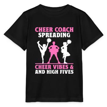 Cheerleading Coach Cheer Coach Cheerleader Cheer T - Stanley/Stella Kinder T-Shirt MINI CREATOR  - Schwarz - Vorne - Mikhail (115cm)