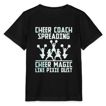 Cheerleading Coach Cheer Coach Cheerleader Cheer T - Stanley/Stella Kinder T-Shirt MINI CREATOR  - Schwarz - Vorne - Mikhail (115cm)