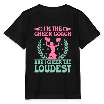 Cheerleading Coach Cheer Coach Cheerleader Cheer T - Stanley/Stella Kinder T-Shirt MINI CREATOR  - Schwarz - Vorne - Mikhail (115cm)