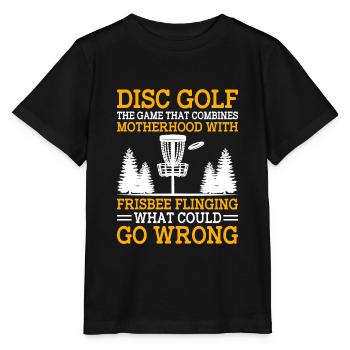 Disc Golf Player Disc Golfer Frisbee Player Par Pu - Stanley/Stella Kinder T-Shirt MINI CREATOR  - Schwarz - Vorne - Mikhail (115cm)
