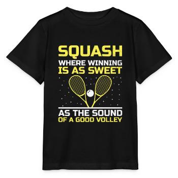 Joueur de squash Joueur de squash Joueur de tennis Raquetball Spor - T-shirt bio MINI CREATOR Stanley/Stella Enfant - noir - Devant - Mikhail (115cm)