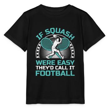 Squashspieler Squash-Tennisspieler Raquetball-Spor - Stanley/Stella Kinder T-Shirt MINI CREATOR  - Schwarz - Vorne - Mikhail (115cm)
