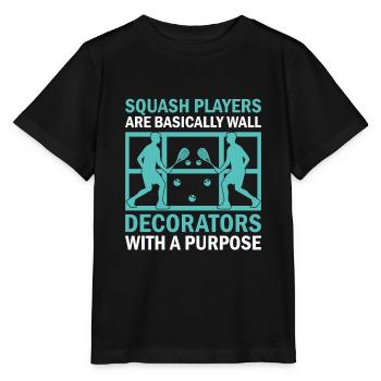 Joueur de squash Joueur de squash Joueur de tennis Raquetball Spor - T-shirt bio MINI CREATOR Stanley/Stella Enfant - noir - Devant - Mikhail (115cm)