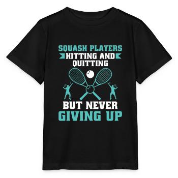 Joueur de squash Joueur de squash Joueur de tennis Raquetball Spor - T-shirt bio MINI CREATOR Stanley/Stella Enfant - noir - Devant - Mikhail (115cm)