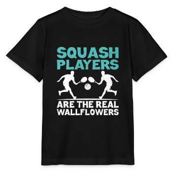 Joueur de squash Joueur de squash Joueur de tennis Raquetball Spor - T-shirt bio MINI CREATOR Stanley/Stella Enfant - noir - Devant - Mikhail (115cm)