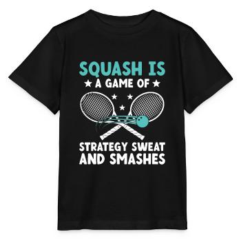 Joueur de squash Joueur de squash Joueur de tennis Raquetball Spor - T-shirt bio MINI CREATOR Stanley/Stella Enfant - noir - Devant - Mikhail (115cm)