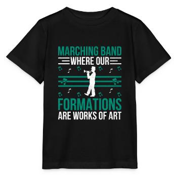 Blaskapelle Sprüche Lustige Marschinstrumente - Stanley/Stella Kinder T-Shirt MINI CREATOR  - Schwarz - Vorne - Mikhail (115cm)