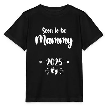Mammy Soon To Be Mom 2025 Mother Pregnant Kids Mot - Stanley/Stella MINI CREATOR Kids’ T-Shirt - black - Front - Mikhail (115cm)