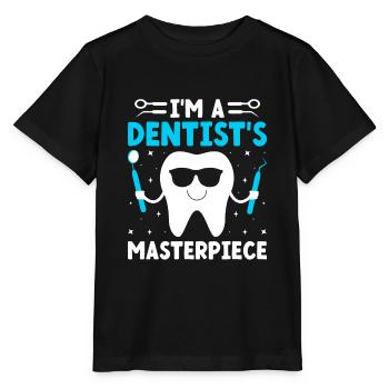 Ich bin ein Meisterwerk des Zahnarztes Zahnarzt Zahnarzt Zahnarzt - Stanley/Stella Kinder T-Shirt MINI CREATOR  - Schwarz - Vorne - Mikhail (115cm)