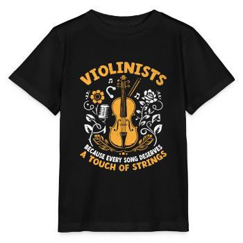 Geiger, weil jeder Song einen Hauch von - Stanley/Stella Kinder T-Shirt MINI CREATOR  - Schwarz - Vorne - Mikhail (115cm)
