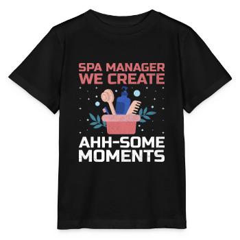 Gestionnaire de SPA Emploi Bien-être Drôle Gestion de SPA Sayi - T-shirt bio MINI CREATOR Stanley/Stella Enfant - noir - Devant - Mikhail (115cm)
