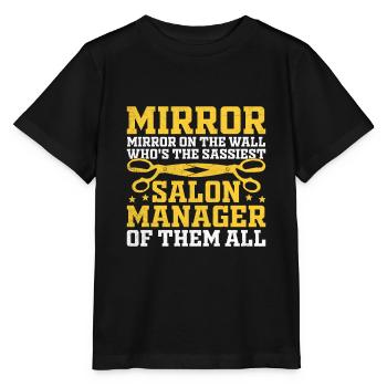 Gestionnaire de SPA Emploi Bien-être Drôle Gestion de SPA Sayi - T-shirt bio MINI CREATOR Stanley/Stella Enfant - noir - Devant - Mikhail (115cm)