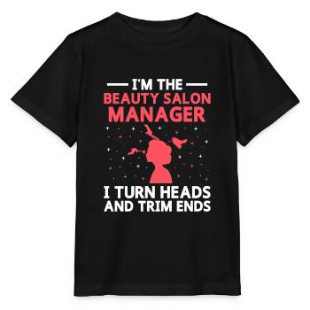 Gestionnaire de SPA Emploi Bien-être Drôle Gestion de SPA Sayi - T-shirt bio MINI CREATOR Stanley/Stella Enfant - noir - Devant - Mikhail (115cm)