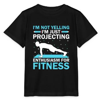 Professeur d’éducation physique Professeurs d’éducation physique École Spor - T-shirt bio MINI CREATOR Stanley/Stella Enfant - noir - Devant - Mikhail (115cm)