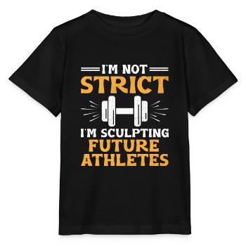 Professeur d’éducation physique Professeurs d’éducation physique École Spor - T-shirt bio MINI CREATOR Stanley/Stella Enfant - noir - Devant - Mikhail (115cm)