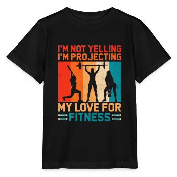 Professeur d’éducation physique Professeurs d’éducation physique École Spor - T-shirt bio MINI CREATOR Stanley/Stella Enfant - noir - Devant - Mikhail (115cm)