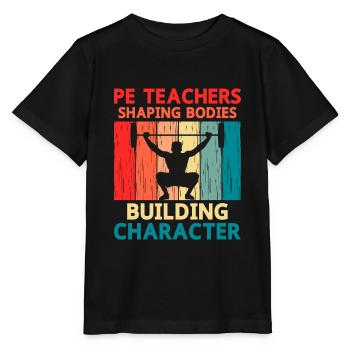 Professeur d’éducation physique Professeurs d’éducation physique École Spor - T-shirt bio MINI CREATOR Stanley/Stella Enfant - noir - Devant - Mikhail (115cm)