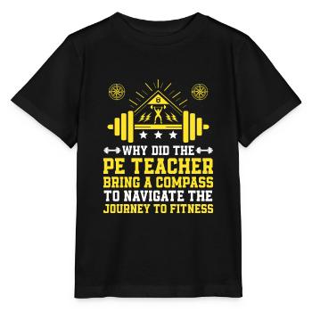 Professeur d’éducation physique Professeurs d’éducation physique École Spor - T-shirt bio MINI CREATOR Stanley/Stella Enfant - noir - Devant - Mikhail (115cm)