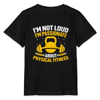 Professeur d’éducation physique Professeurs d’éducation physique École Spor - T-shirt bio MINI CREATOR Stanley/Stella Enfant - noir - Devant - Mikhail (115cm)