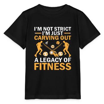 Professeur d’éducation physique Professeurs d’éducation physique École Spor - T-shirt bio MINI CREATOR Stanley/Stella Enfant - noir - Devant - Mikhail (115cm)
