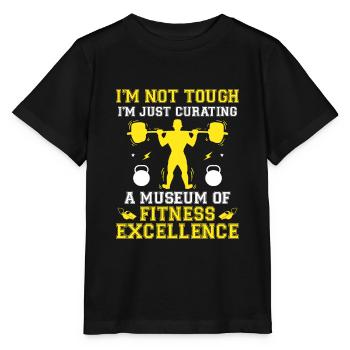 Professeur d’éducation physique Professeurs d’éducation physique École Spor - T-shirt bio MINI CREATOR Stanley/Stella Enfant - noir - Devant - Mikhail (115cm)