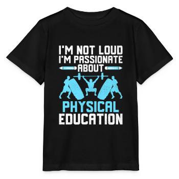 Professeur d’éducation physique Professeurs d’éducation physique École Spor - T-shirt bio MINI CREATOR Stanley/Stella Enfant - noir - Devant - Mikhail (115cm)
