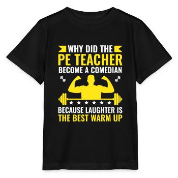 Professeur d’éducation physique Professeurs d’éducation physique École Spor - T-shirt bio MINI CREATOR Stanley/Stella Enfant - noir - Devant - Mikhail (115cm)