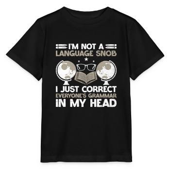 Foreign Language Teacher School Languages Teachers - Stanley/Stella MINI CREATOR Kids’ T-Shirt - black - Front - Mikhail (115cm)