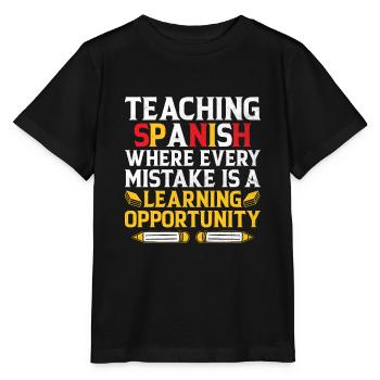 Foreign Language Teacher School Languages Teachers - Stanley/Stella MINI CREATOR Kids’ T-Shirt - black - Front - Mikhail (115cm)