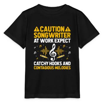 Musicien Auteur-compositeur Chanteur Musicien Musique Musique Pr - T-shirt bio MINI CREATOR Stanley/Stella Enfant - noir - Devant - Mikhail (115cm)